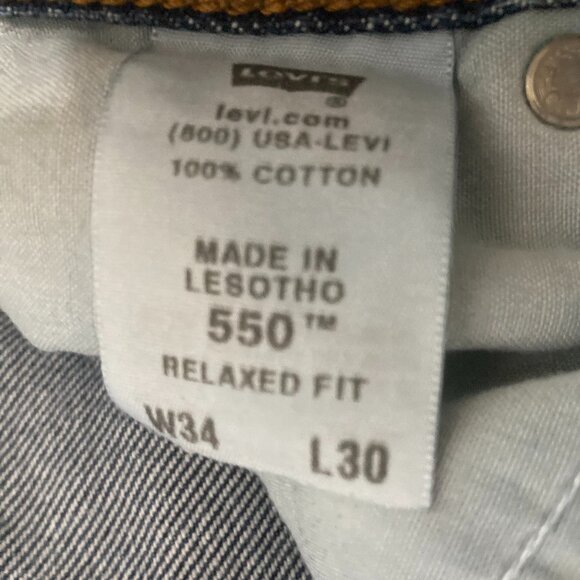 Levi's 550 Relaxed Fit  34X30 - Picture 8 of 8